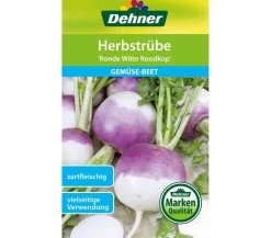 Dehner Gemüsesamen > Samen Herbstrübe 'Ronde Witte Roodkop'