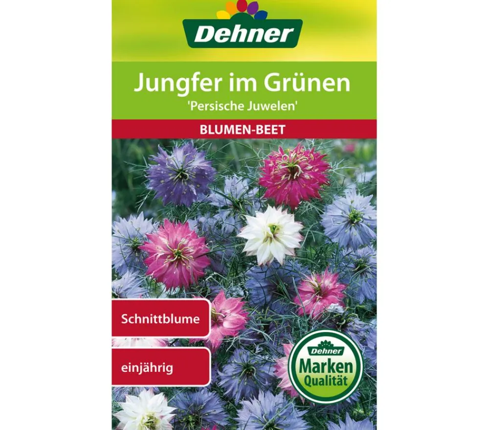 Blumensamen - Dehner Samen Jungfer im Grünen 'Persische Juwelen' Bunt
