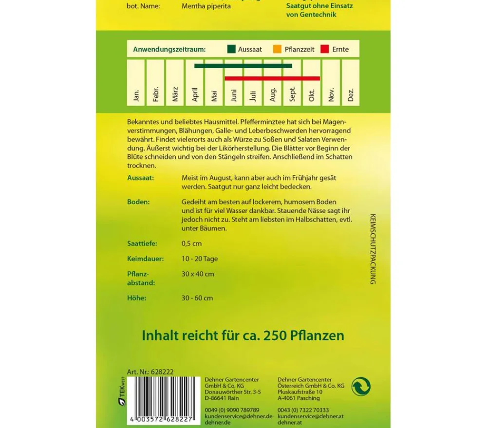 Dehner Samen Pfefferminze Outlet