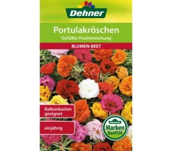 Dehner Blumensamen - Samen Portulakröschen 'Gefüllte Prachtmischung' Bunt
