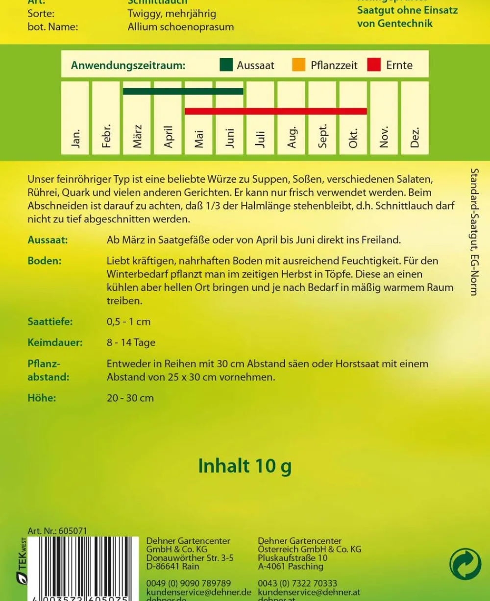 Dehner Kräutersamen > Samen Schnittlauch 'Twiggy'