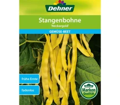 Dehner Gemüsesamen - Samen Stangenbohnen 'Neckargold' Gelb