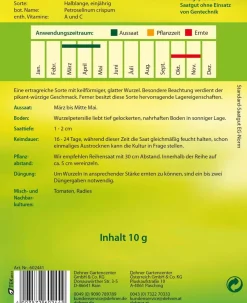 Dehner Kräutersamen - Samen Wurzelpetersilie 'Halblange'