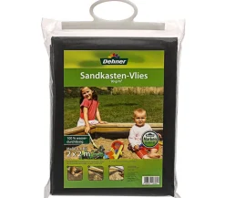 Dehner Pflanzenfolien & Ernteschutz - Sandkasten-Vlies, 2 m x 2 m Schwarz