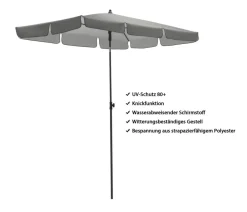 Dehner Schirm Jupiter, rechteckig, ca. B180/T120 cm Hellgrün Outlet