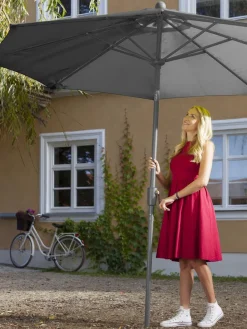 Dehner Sonnenschirme > Schirm Milos, rund, ca. Ø294 cm