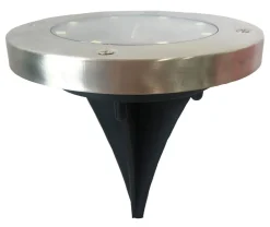 Dehner Solarleuchten > Solar-Bodenleuchte Skiva, ca. Ø12/H13 cm