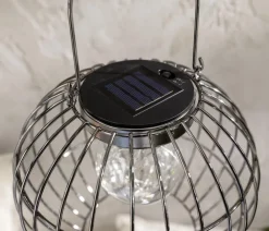Dehner Solarleuchten|Wandleuchten & Standleuchten - Solar-Drahtglühbirne, ca. Ø20,5/H17,5 cm