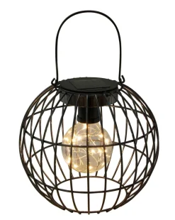 Dehner Solarleuchten|Wandleuchten & Standleuchten - Solar-Drahtglühbirne, ca. Ø20,5/H17,5 cm