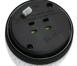 Dehner Wegeleuchte & Sockelleuchte|Solarleuchten - Solar-Edelstahlleuchte, gerillt, 4er-Set