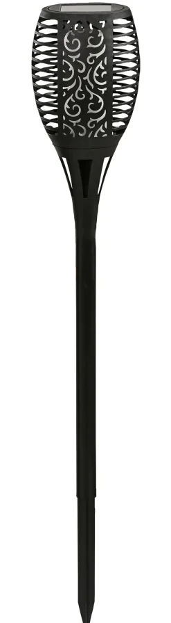 Dehner Wegeleuchte & Sockelleuchte|Solarleuchten - Solar-Flammenfackel Jumbo, ca. Ø12/H75 cm