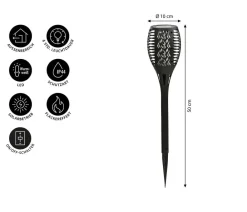 Dehner Solar-Flammenfackel Junior, ca. Ø10/H50 cm Online