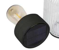 Dehner Solarleuchten - Solar-Glas Rania, ca. Ø13/H20 cm