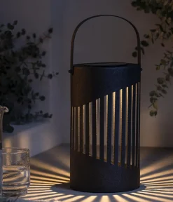 Dehner Solarleuchten > Solar-Laterne Mina, ca. Ø15/H37 cm