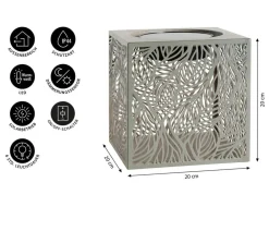 Dehner Solar-Laterne Olea, ca. B20/H20/T20 cm Best