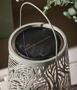Dehner Solarleuchten - Solar-Laterne Olea, ca. Ø20/H32 cm