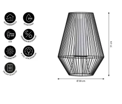 Dehner Solarleuchten|Laternen & Dekoleuchten > Solar-Laterne Vilaflor