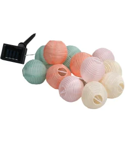 Dehner Solarleuchten > Solar-Lichterkette Lampion , ca. L220 cm