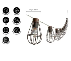 Dehner Solar-Lichterkette Retro Best
