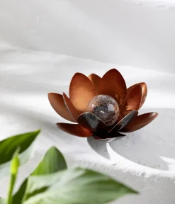 Dehner Solarleuchten|Dekoartikel > Solar-Lotus, ca. Ø27/H12 cm