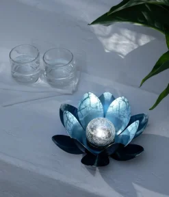 Dehner Solarleuchten|Dekoartikel - Solar-Lotus, ca. Ø27/H12 cm