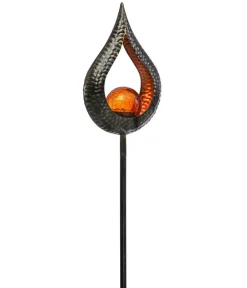 Dehner Solar-Stab Hammerschlag, ca. B18/H117/T8 cm Clearance