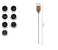 Dehner Solar-Stab Mila, ca. Ø12/H110 cm Outlet