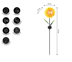 Dehner Solarleuchten > Solar-Stab Yara, ca. B19/H93/T13 cm