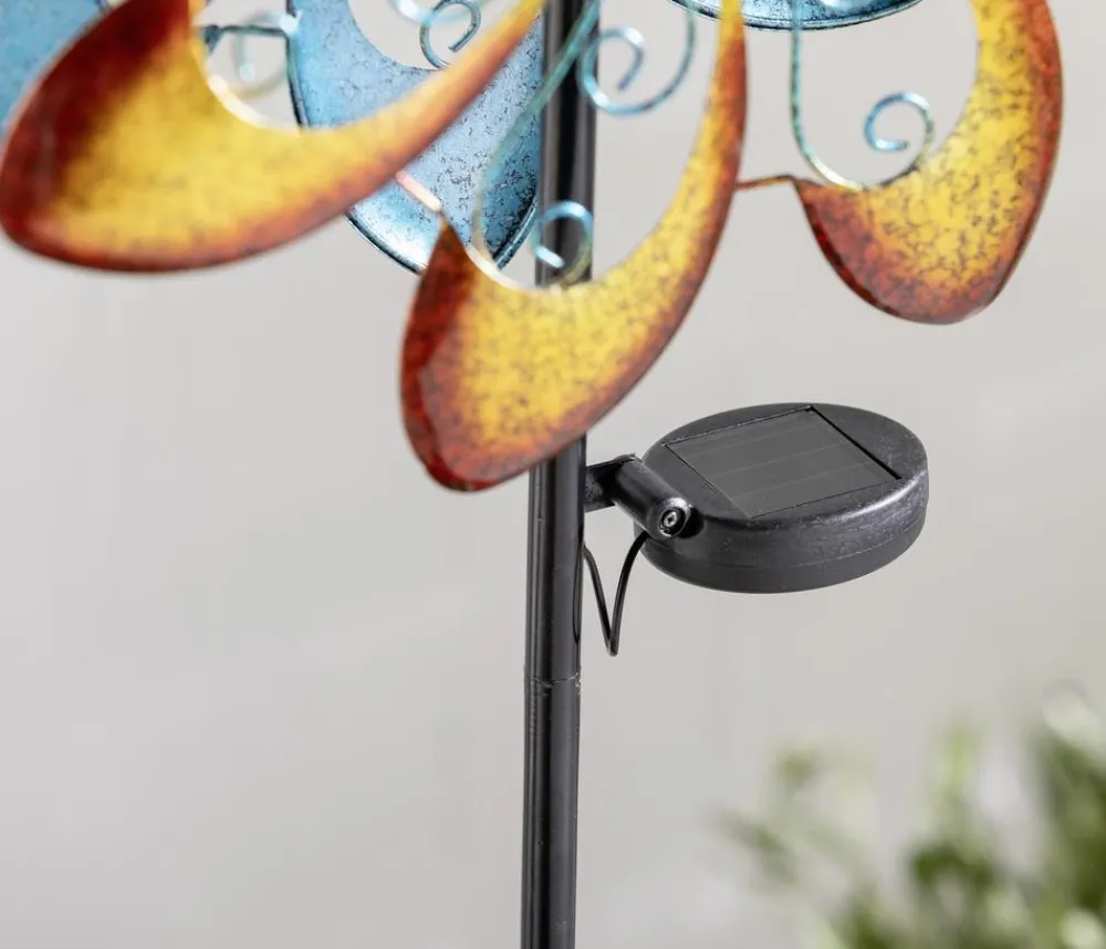Dehner Solarleuchten - Solar-Windrad Molino, ca. Ø35/H128 cm