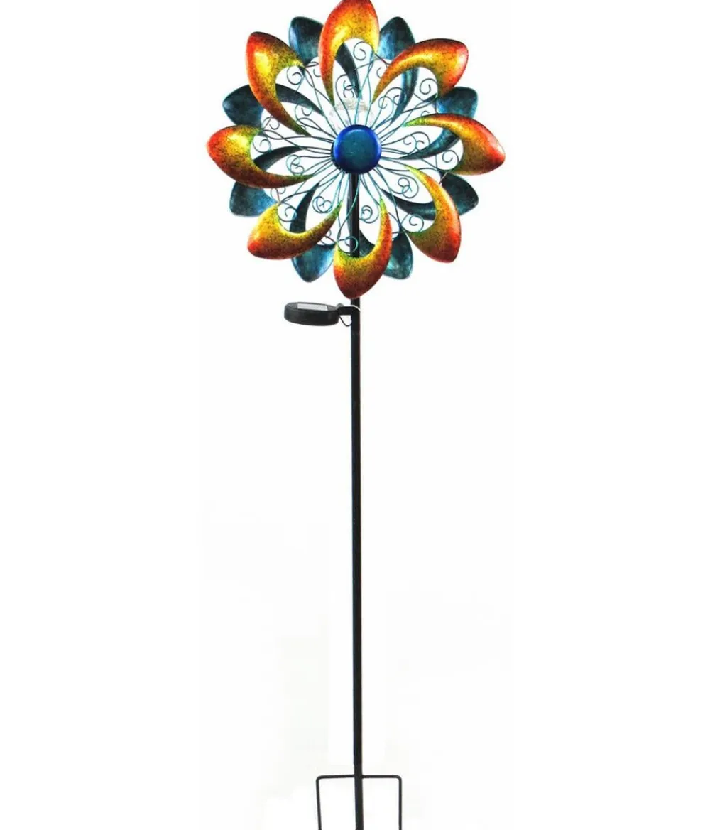 Dehner Solarleuchten - Solar-Windrad Molino, ca. Ø35/H128 cm