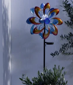 Dehner Solarleuchten - Solar-Windrad Molino, ca. Ø35/H128 cm