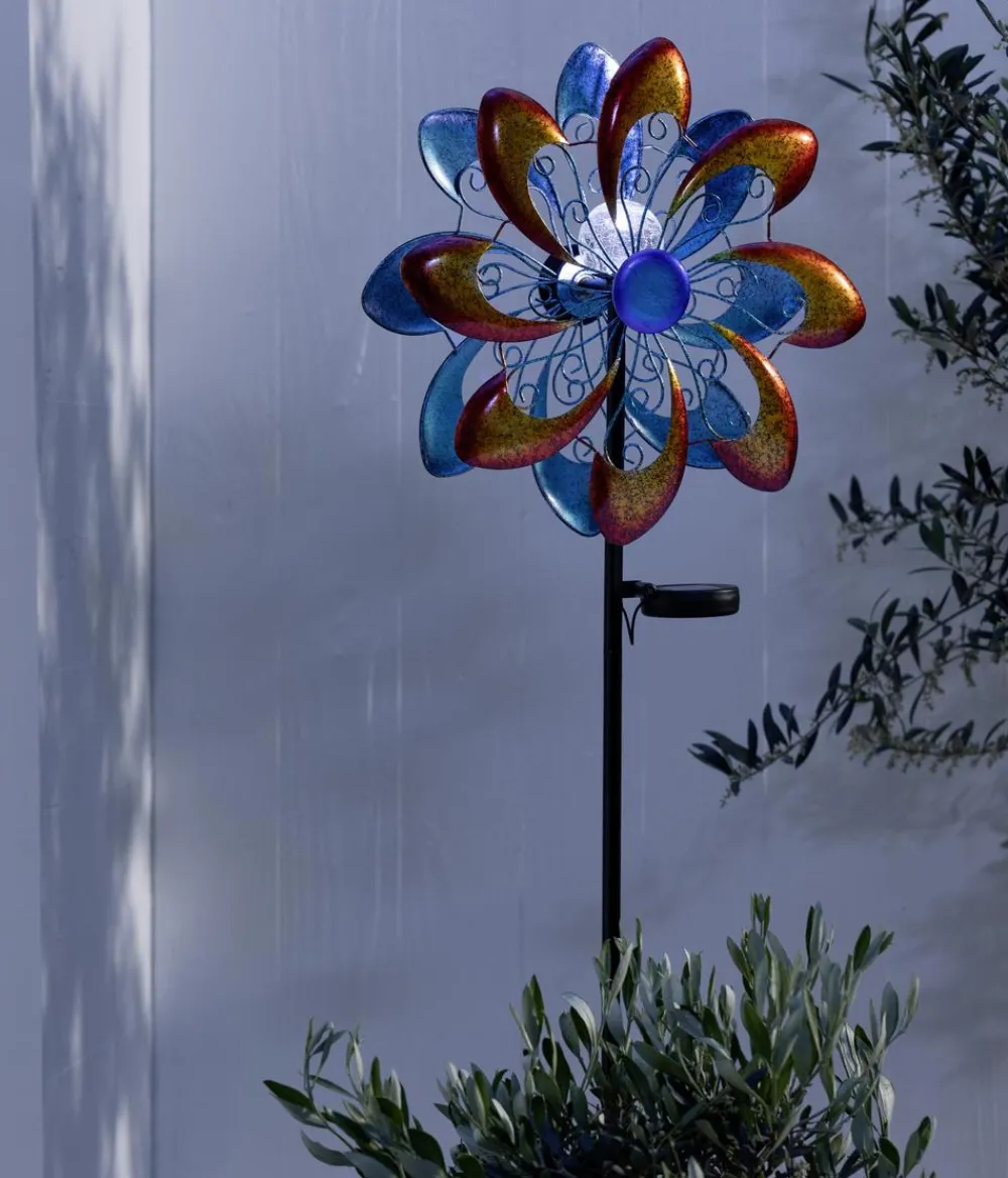 Dehner Solarleuchten - Solar-Windrad Molino, ca. Ø35/H128 cm