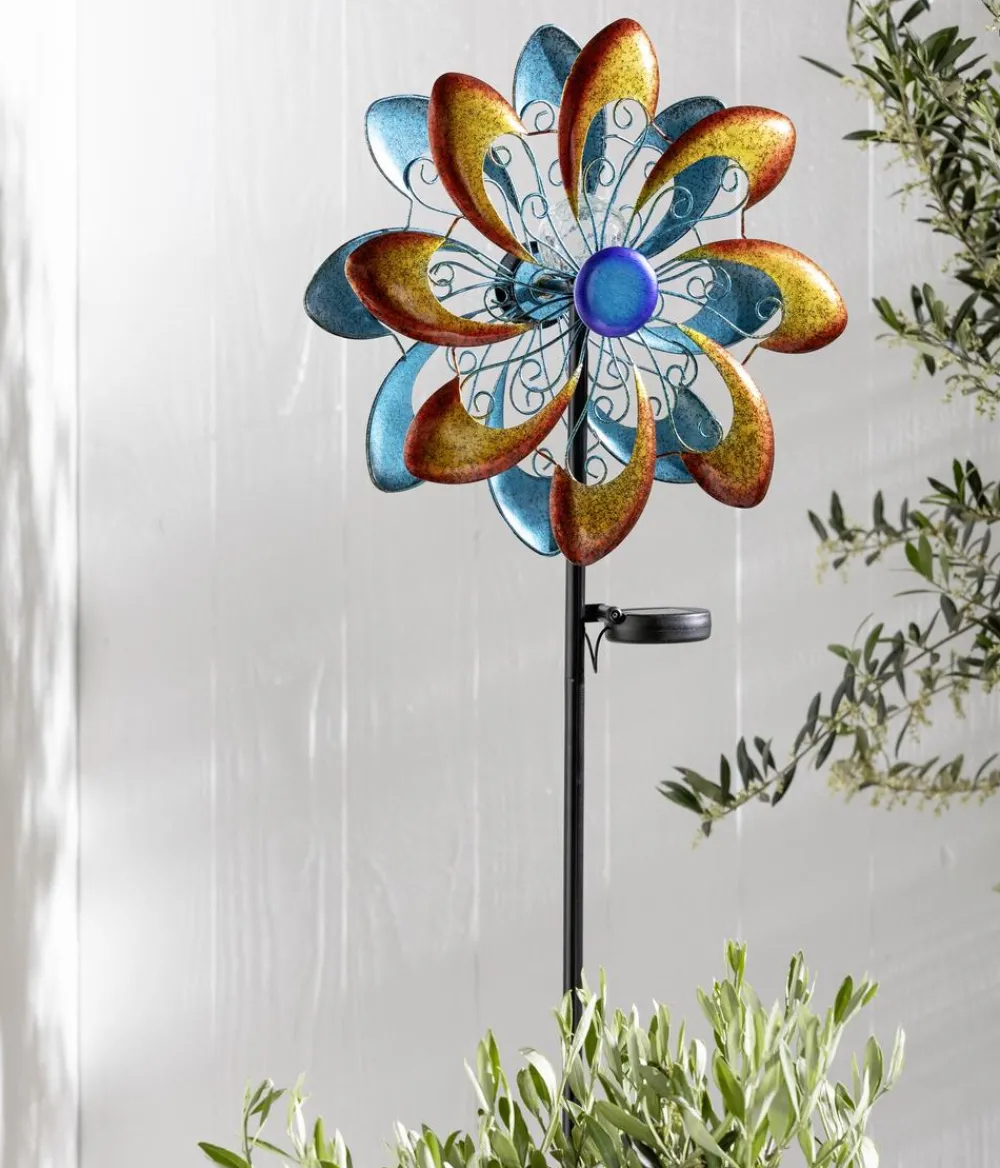 Dehner Solarleuchten - Solar-Windrad Molino, ca. Ø35/H128 cm