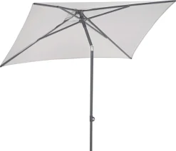 Dehner Sonnenschirm Andros, rechteckig, ca. B210/T150 cm Hellgrau Best