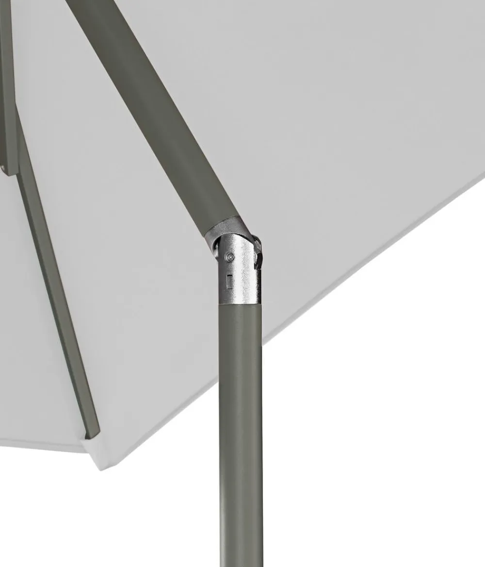 Dehner Sonnenschirm Andros, rechteckig, ca. B210/T150 cm Hellgrau Best