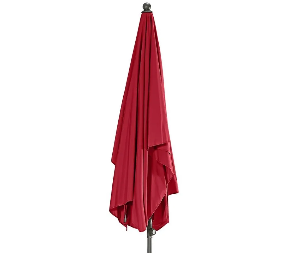 Dehner Sonnenschirm Keros, rechteckig, ca. B255/T170 cm Dunkelrot Hot