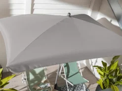 Dehner Sonnenschirme - Sonnenschirm Keros, rechteckig, ca. B255/T170 cm Taupe
