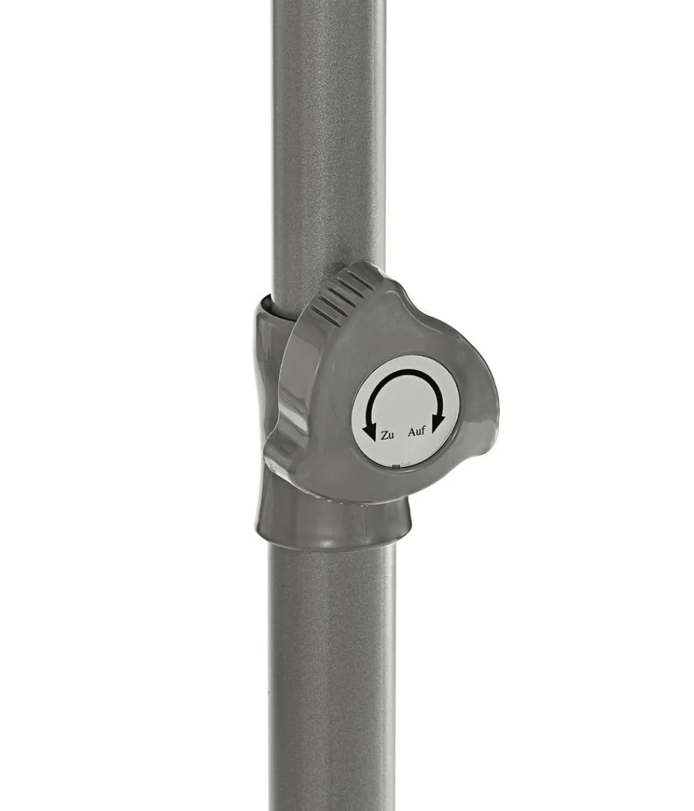 Dehner Sonnenschirme - Sonnenschirm Keros, rechteckig, ca. B255/T170 cm Taupe