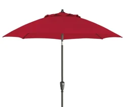 Dehner Sonnenschirm Kos, rund, ca. Ø220 cm Dunkelrot Sale