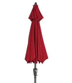 Dehner Sonnenschirm Kos, rund, ca. Ø220 cm Dunkelrot Sale
