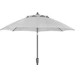 Dehner Sonnenschirme - Sonnenschirm Kos, rund, ca. Ø220 cm Hellgrau