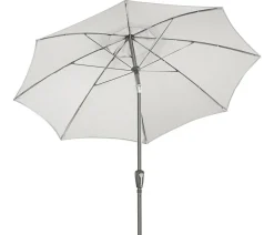 Dehner Sonnenschirme - Sonnenschirm Kos, rund, ca. Ø220 cm Hellgrau