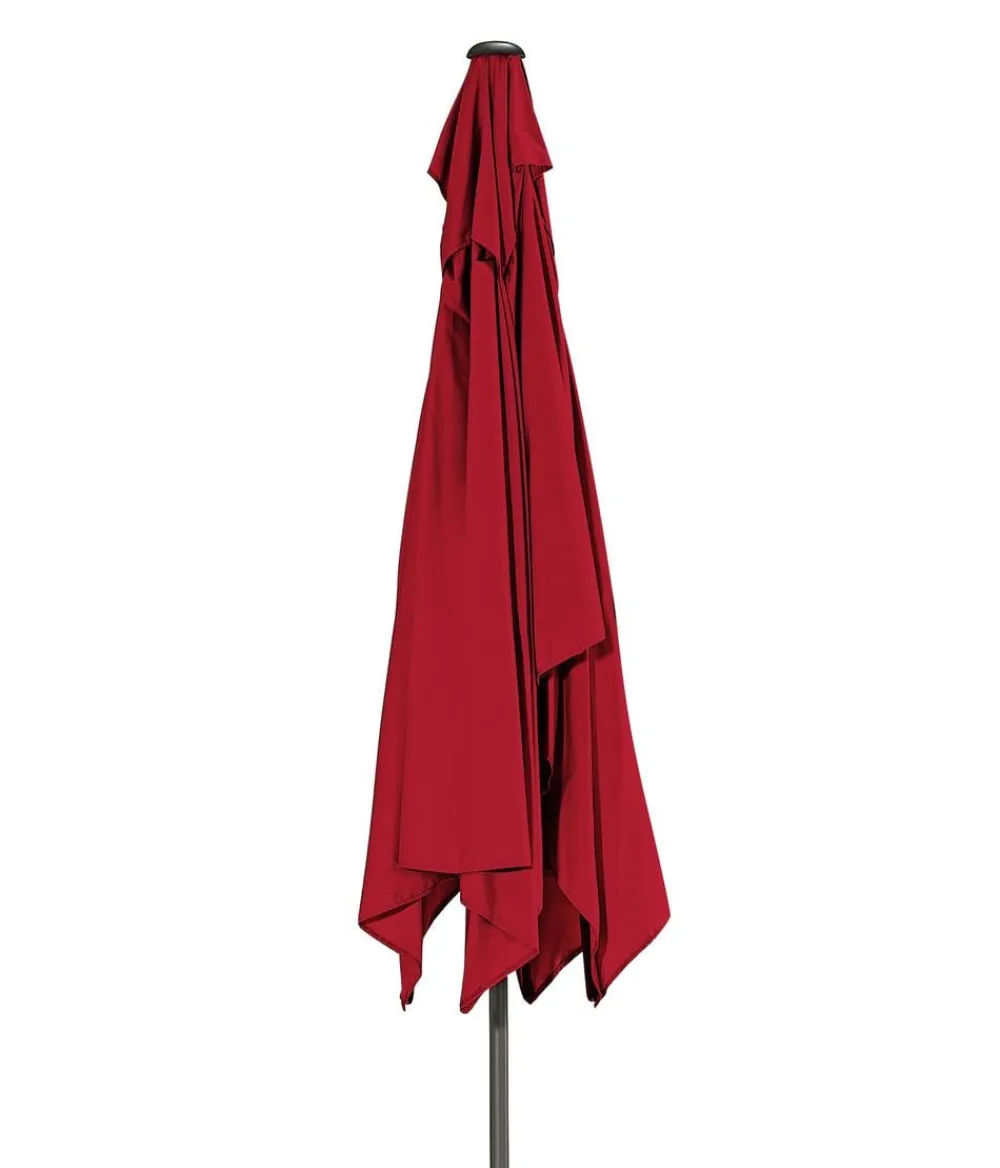 Dehner Sonnenschirme - Sonnenschirm Samos, rechteckig, ca. B300/T200 cm Dunkelrot