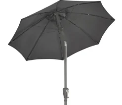 Dehner Sonnenschirm Vido, rund, ca. Ø150 cm Dunkelgrau Discount