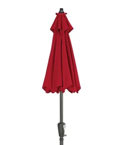 Dehner Sonnenschirm Vido, rund, ca. Ø150 cm Dunkelrot Sale