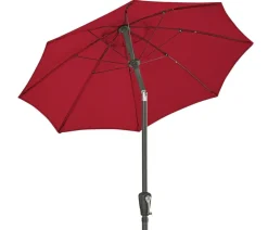 Dehner Sonnenschirm Vido, rund, ca. Ø150 cm Dunkelrot Sale