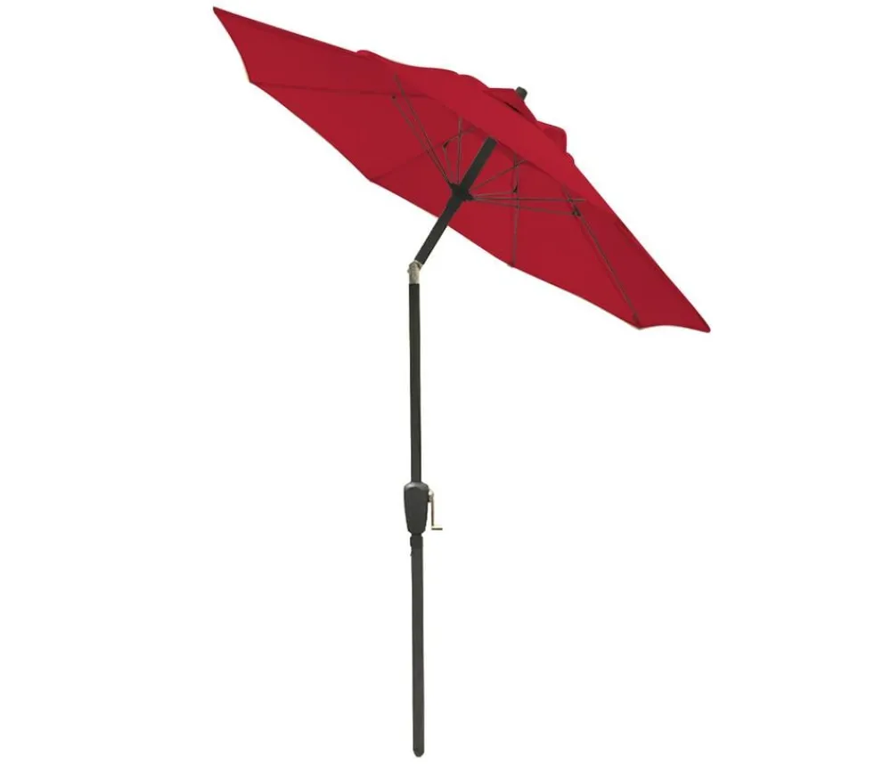 Dehner Sonnenschirm Vido, rund, ca. Ø150 cm Dunkelrot Sale