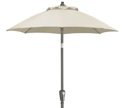 Dehner Balkonmöbel Aluminium|Sonnenschirme - Sonnenschirm Vido, rund, ca. Ø150 cm Creme