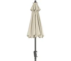 Dehner Balkonmöbel Aluminium|Sonnenschirme - Sonnenschirm Vido, rund, ca. Ø150 cm Creme