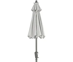 Dehner Balkonmöbel Aluminium|Sonnenschirme - Sonnenschirm Vido, rund, ca. Ø150 cm Hellgrau